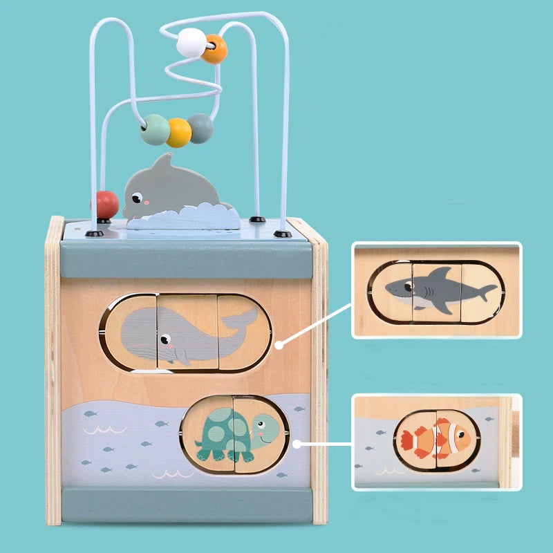 Montessori Busy Board for Toddlers | Developmental Activity Toy (Ages 1-4)