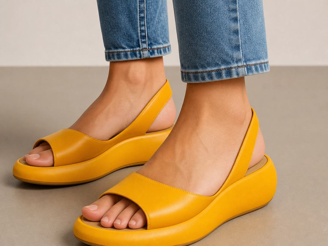 Modern Soft Leather Wedge Sandals for Women